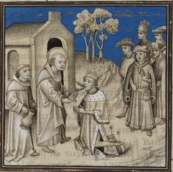 Den hellige Carilefus og kong Kildebert I av Paris og Orléans