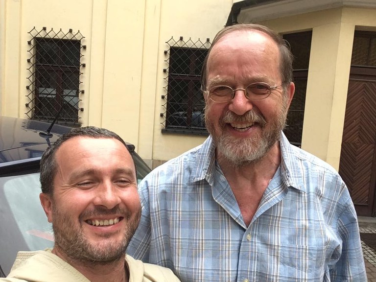 Pączka Benedykt ofmcap, Kruszyński Stanisław, Kraków 4-08-2017.jpg