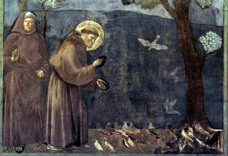 Den hellige Frans av Assisi preker for fuglene.jpg