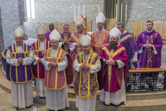 Biskoper fra Den nordiske bispekonferanse i St. Olav domkirke i Trondheim