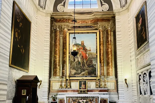 Olavsalteret i San Carlo al Corso-kirken, Roma. 