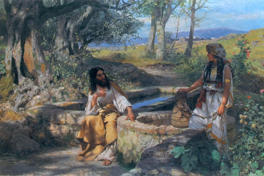Henryk Siemiradzkis maleri av Jesus og den samaritanske kvinnen