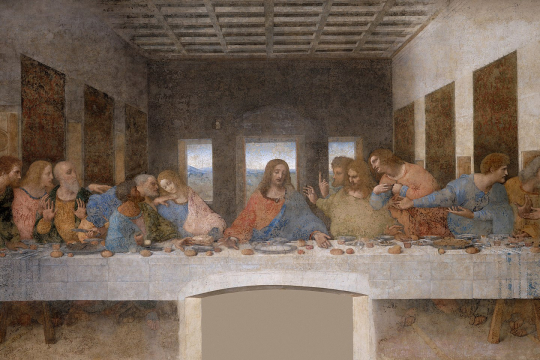 Da Vincis maleri av Jesu siste måltid med apostlene