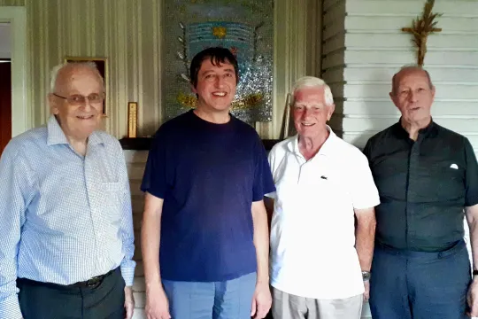 Maristpatrene samlet i Maristua sommeren 2022. 