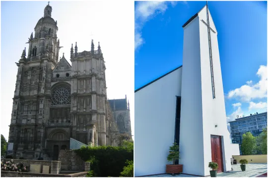 Évreux-katedralen og St. Svithun kirke i Stavanger