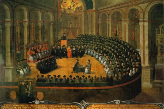 Elia Naurizios maleri av konsilet i Trient