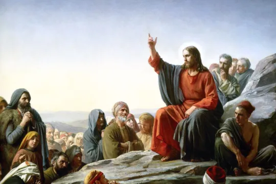 Carl Blochs maleri av Jesu bergpreken