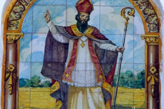 Maleri av den hellige Blasius