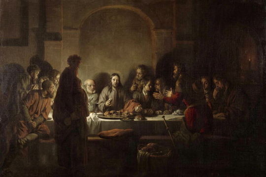 Eeckhouts maleri av Jesu siste måltid med sine apostler