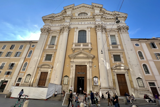 San Carlo al Corso-kirkens fasade. Roma.