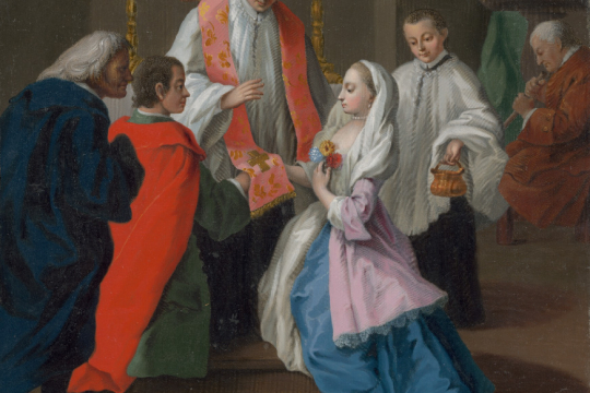 Matrimonii Sacramentum (1757) av den italienske maleren Pietro Longhi