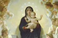 Maleri av Jomfru Maria og Jesusbarnet, av William-Adolphe Bouguereau