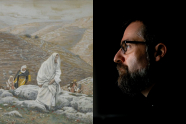 Biskop Hansen og et maleri av Jesus