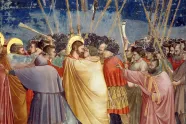 Giottos freske av Judas som kysser Jesus