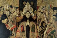 Jaume Huguets maleri av Augustins bispevielse