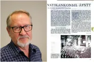 Nils Heyerdahl og en side fra St. Olav tidsskrift om Det annet vatikankonsil