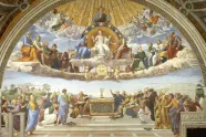 Rafaels freske av disputasjon om Det hellige sakrament