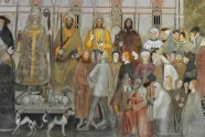 Andrea di Bonaiutos freske av Guds folk i basilikaen Santa Maria Novella