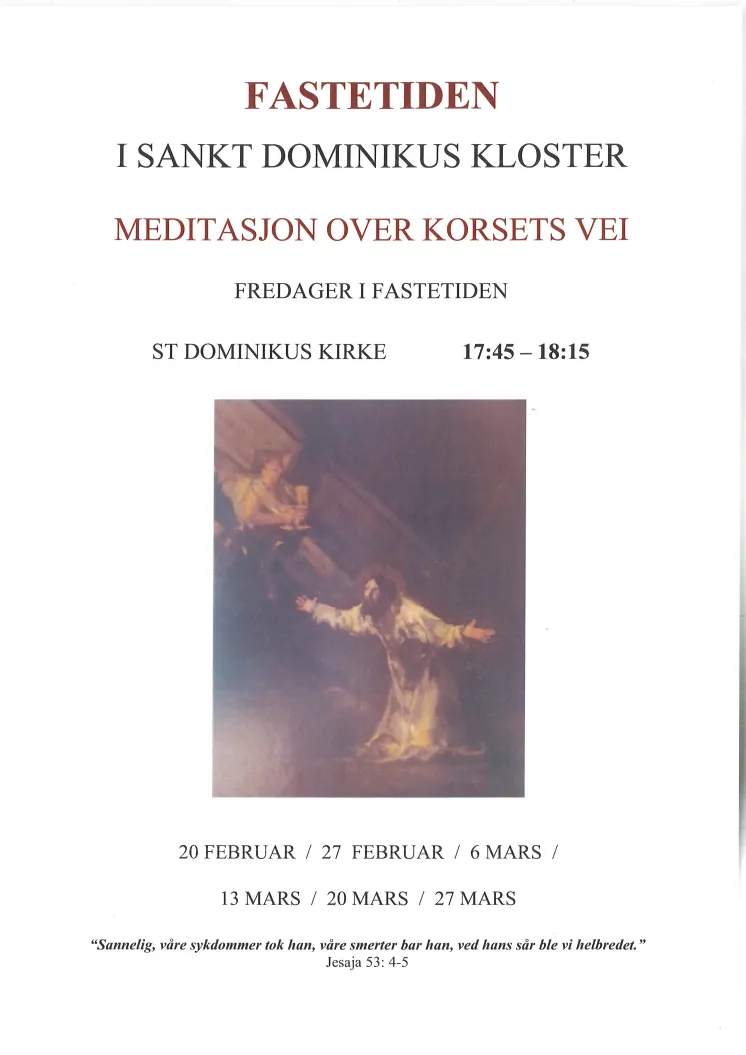 Plakat om meditasjoner
