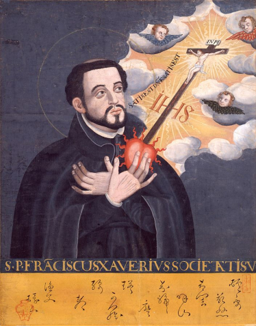 Maleri av den hellige Frans Xavier