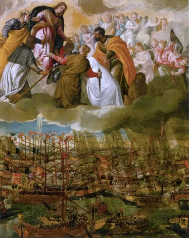 Paolo Veroneses maleri av slaget ved Lepanto
