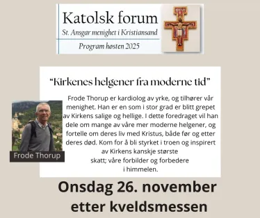 Informasjon om katolsk forum  i St. Ansgar