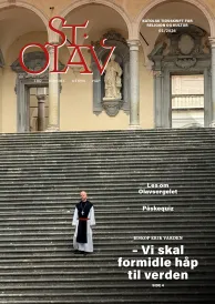 Forsiden av St. Olav tidsskrift med bilde av biskop Erik Varden
