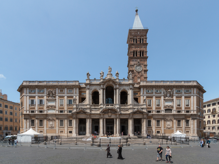 Utsiden av basilikaen Santa Maria Maggiore