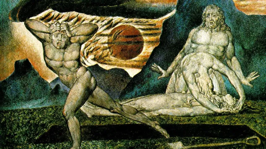 William Blakes maleri av Kain og Abel