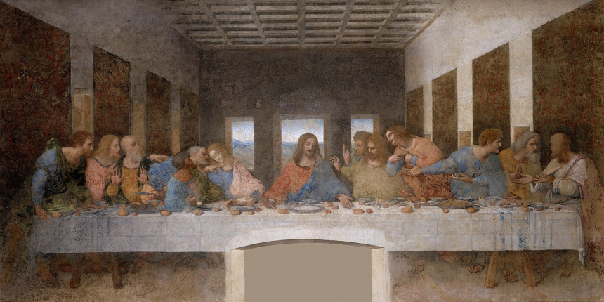 Da Vincis maleri av Jesu siste måltid med apostlene