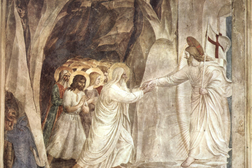 Fra Angelicos freske av Jesus som befrir sjeler fra dødsriket