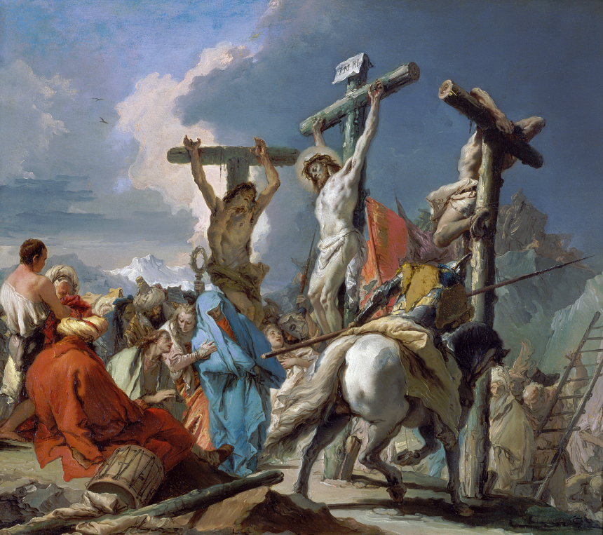 Giambattista Tiepolos maleri av Jesu korsfestelse