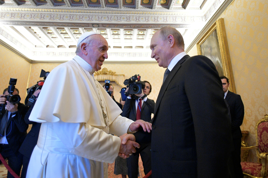 Putin og pave Frans
