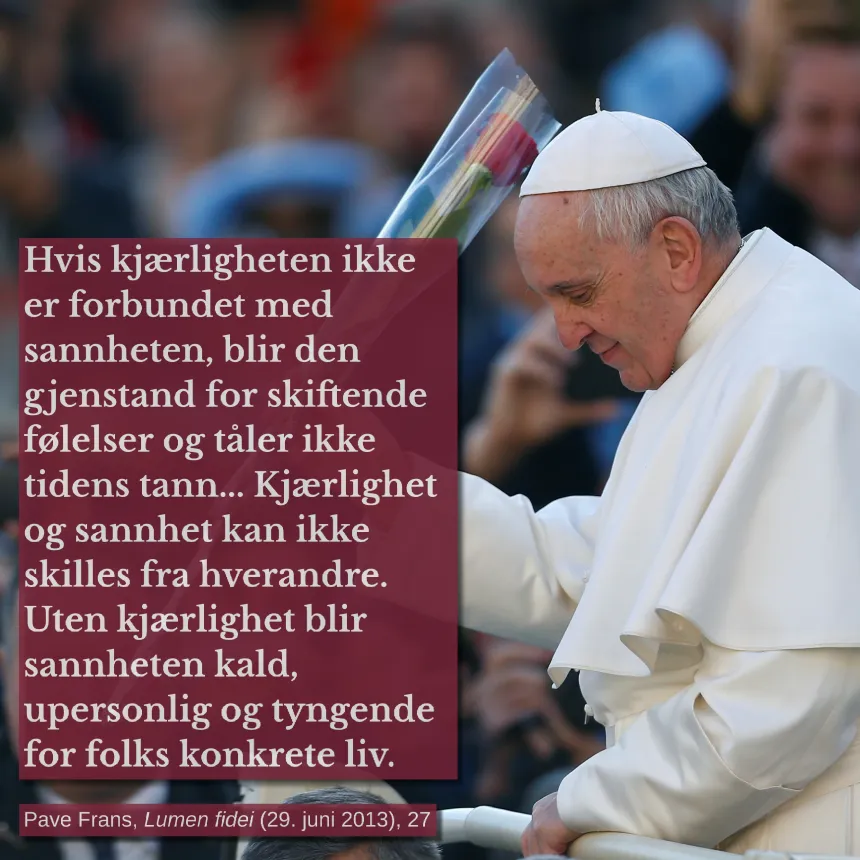 Pave Frans-sitat fredag 14. mars 2025