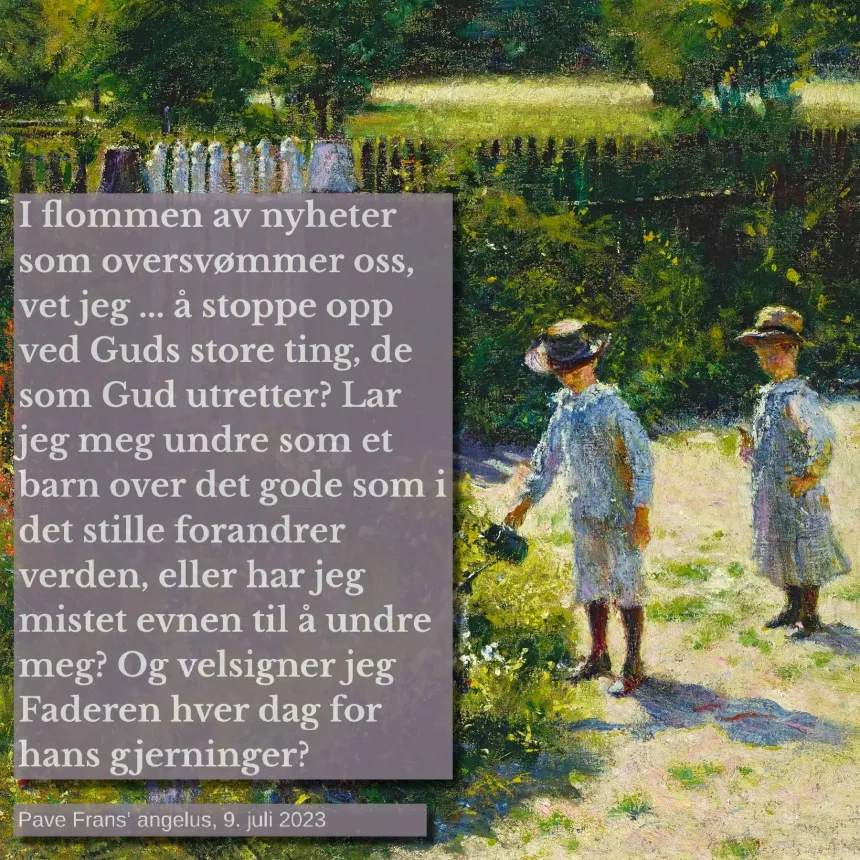 Pave Frans-sitat lørdag 22. mars 2025