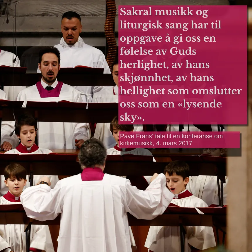 Pave Frans-sitat lørdag 5. april