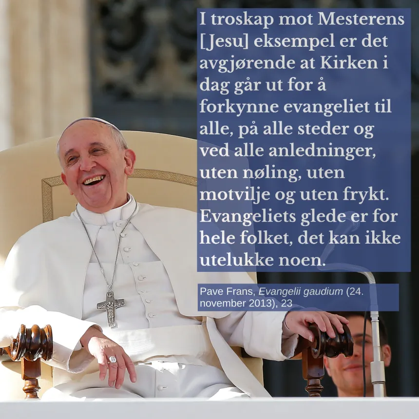 Pave Frans-sitat onsdag 12. mars 2025