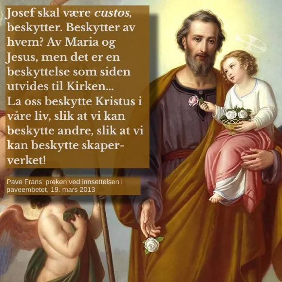 Pave Frans-sitat onsdag 19. mars 2025