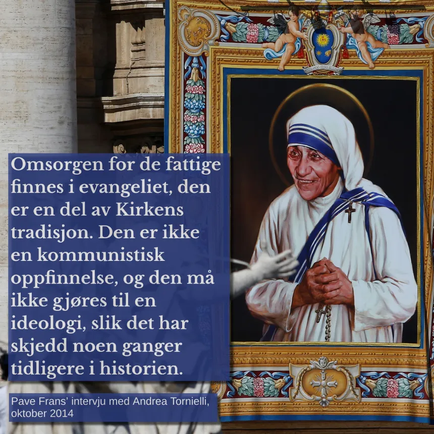 Pave Frans-sitat onsdag 26. mars 2025