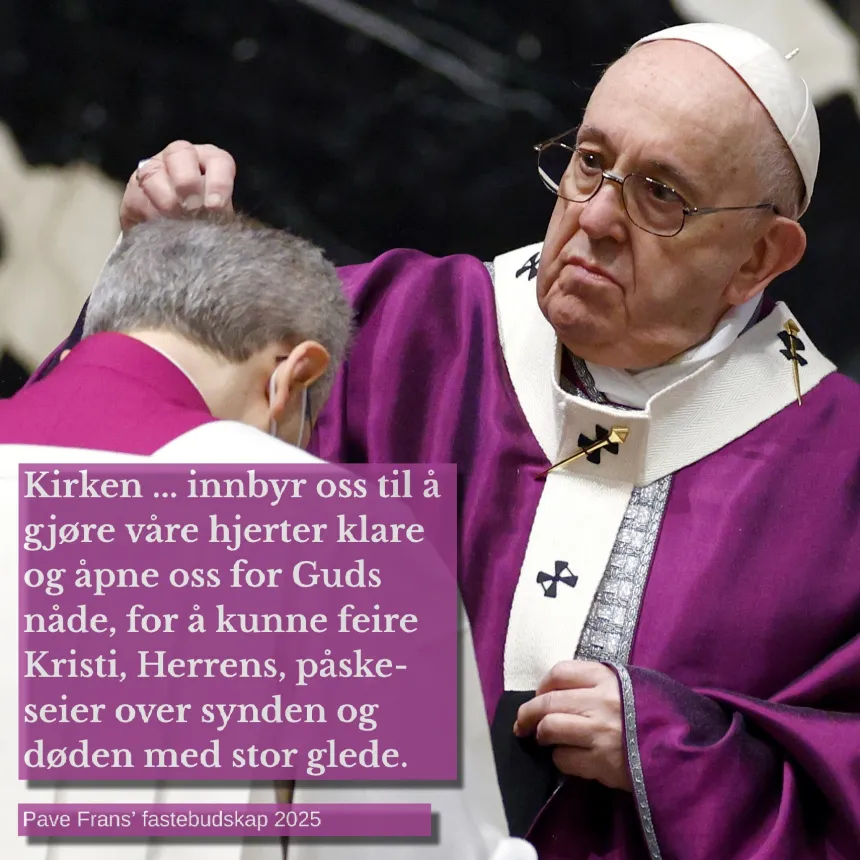 Pave Frans-sitat onsdag 5. mars 2025