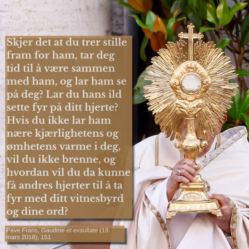 Pave Frans-sitat søndag 13. april 2025