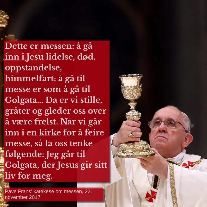 Pave Frans-sitat søndag 23. mars 2025