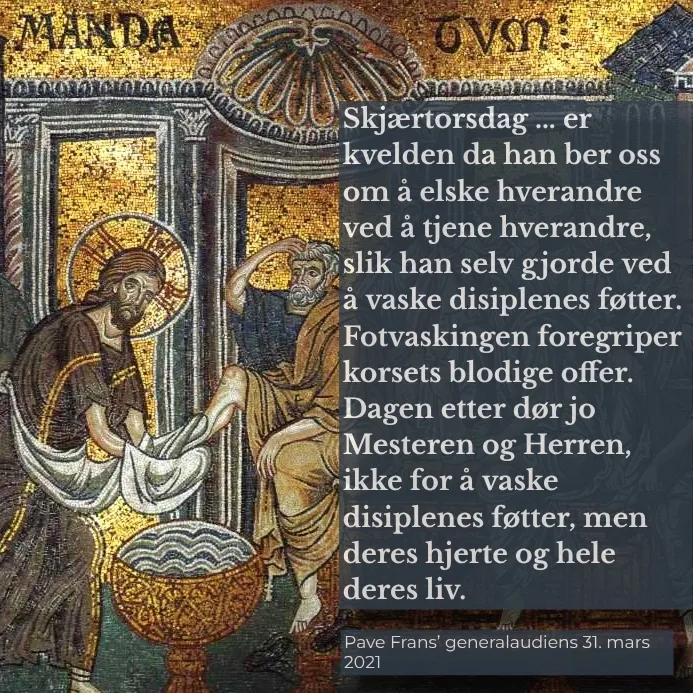 Pave Frans-sitat torsdag 17. april 2025