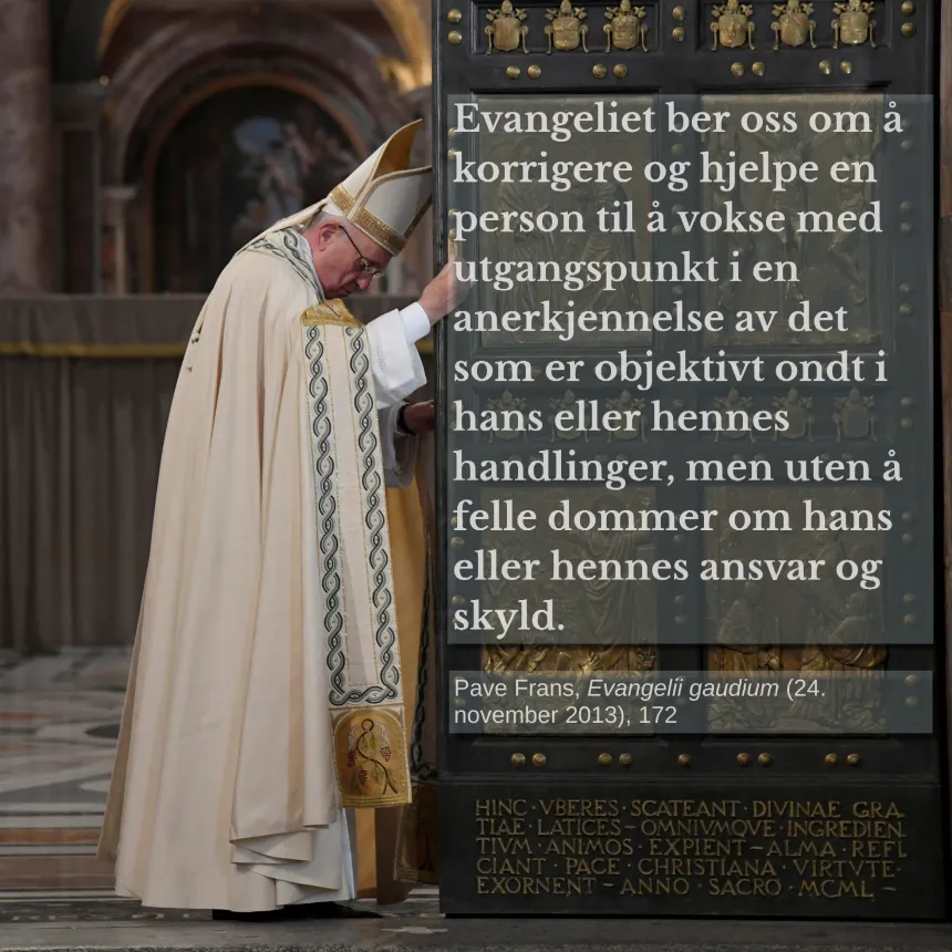 Pave Frans-sitat torsdag 20. mars 2025