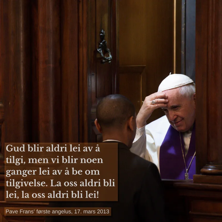 Pave Frans-sitat torsdag 6. mars 2025