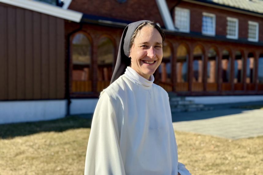 Portrett av sr. Ingeborg-Marie, priorinne ved Lunden kloster.  