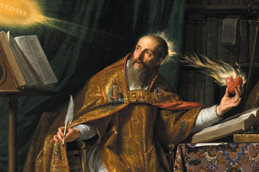 Philippe de Champaignes maleri av den hellige Augustin