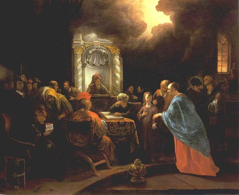 Jan Steens maleri av Jesus som barn i tempelet