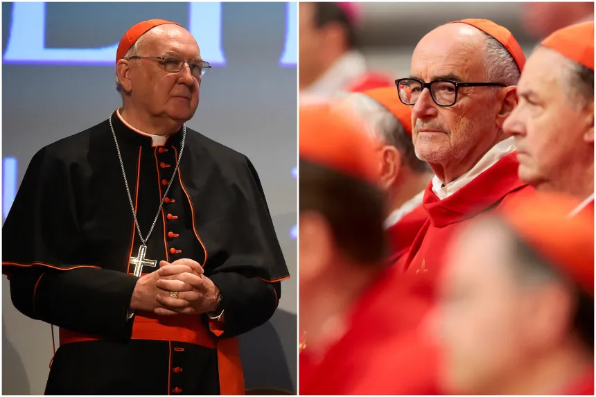 Kardinal Kevin Farrell og kardinal Michael Czerny