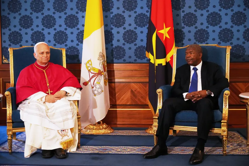 Pave Leo XIV og Angolas president João Lourenço